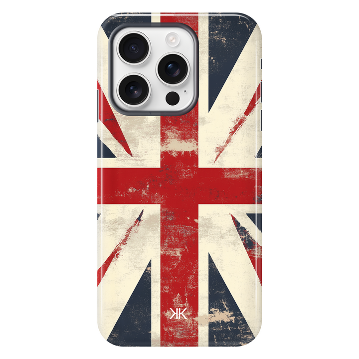 Faded Union Jack Phone Case - Tough Case - iphone-16-pro