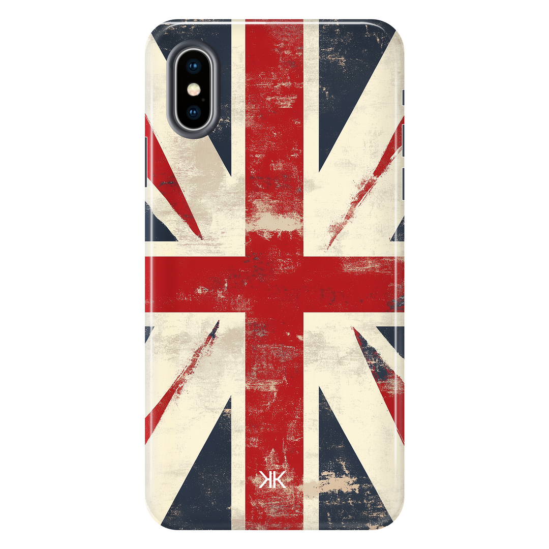Faded Union Jack tough phone case for iPhone X