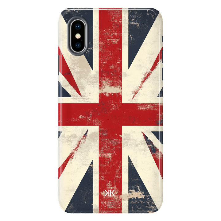 Faded Union Jack tough phone case for iPhone X