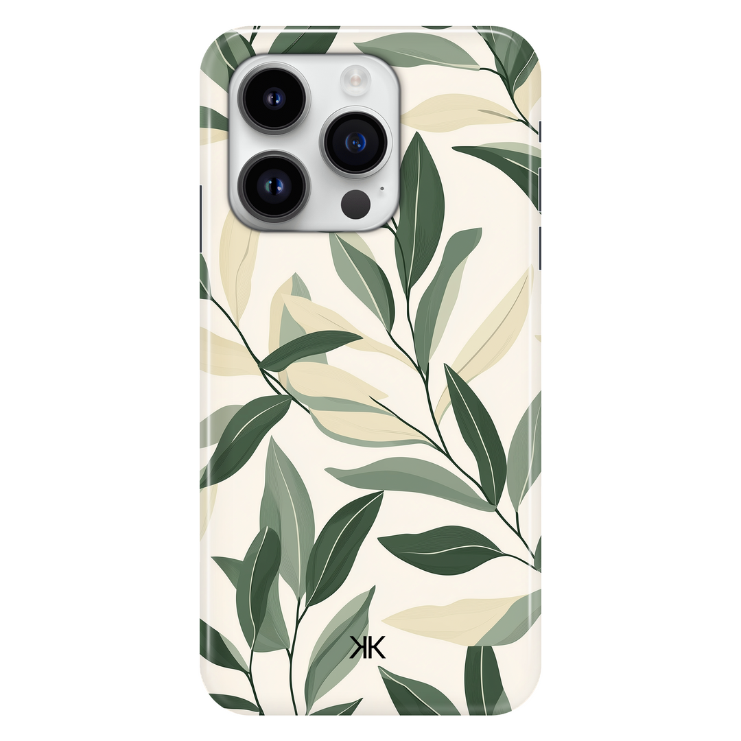 Pastel Leaves phone case for iPhone 14 Pro