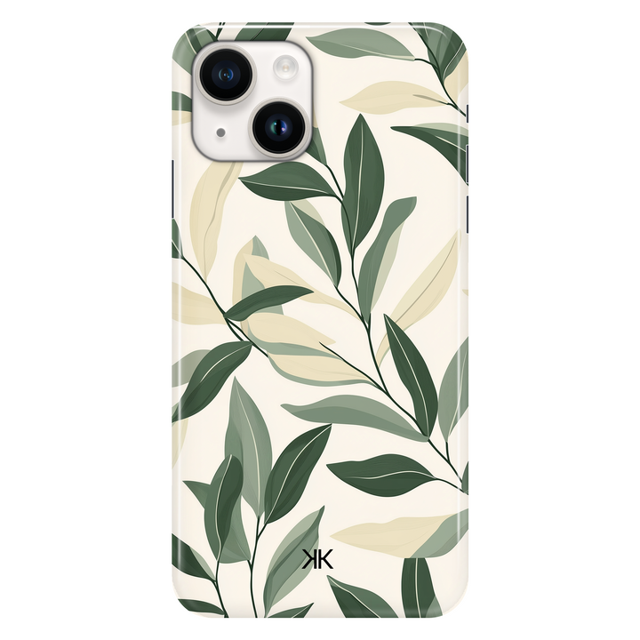 Pastel Leaves phone case for iPhone 14