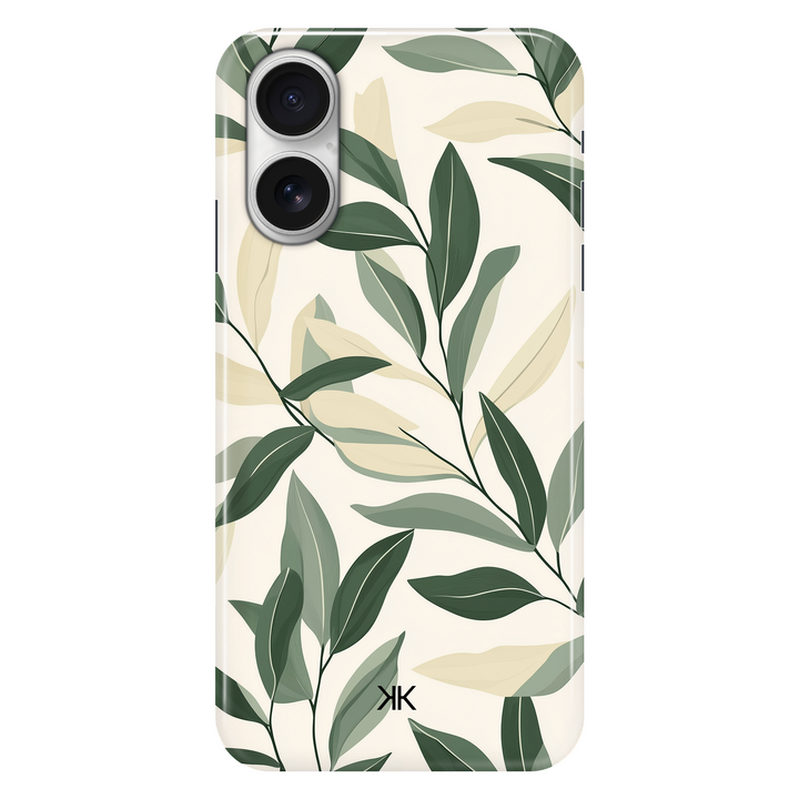 Pastel Leaves phone case for iPhone 16