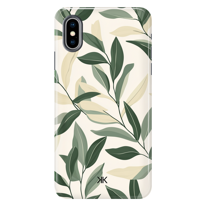 Pastel Leaves Phone Case - Tough Case - iphone-x