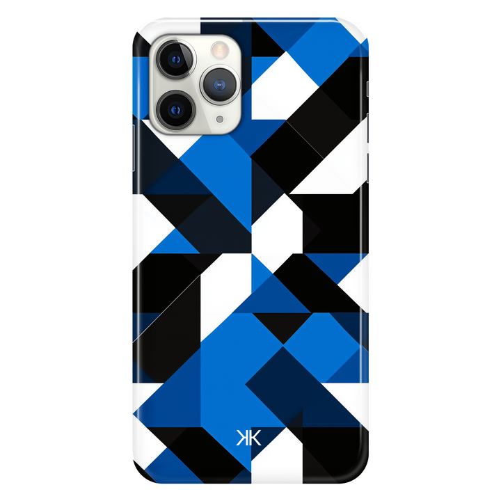 Blue Geometric phone case for iPhone 11 Pro