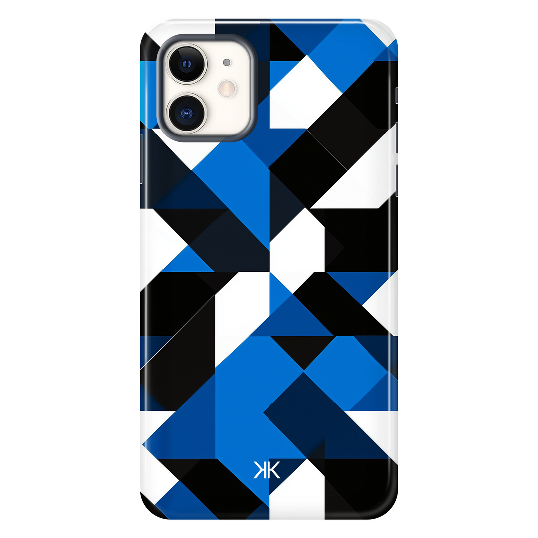 Blue Geometric Phone Case - Tough Case - iphone-11