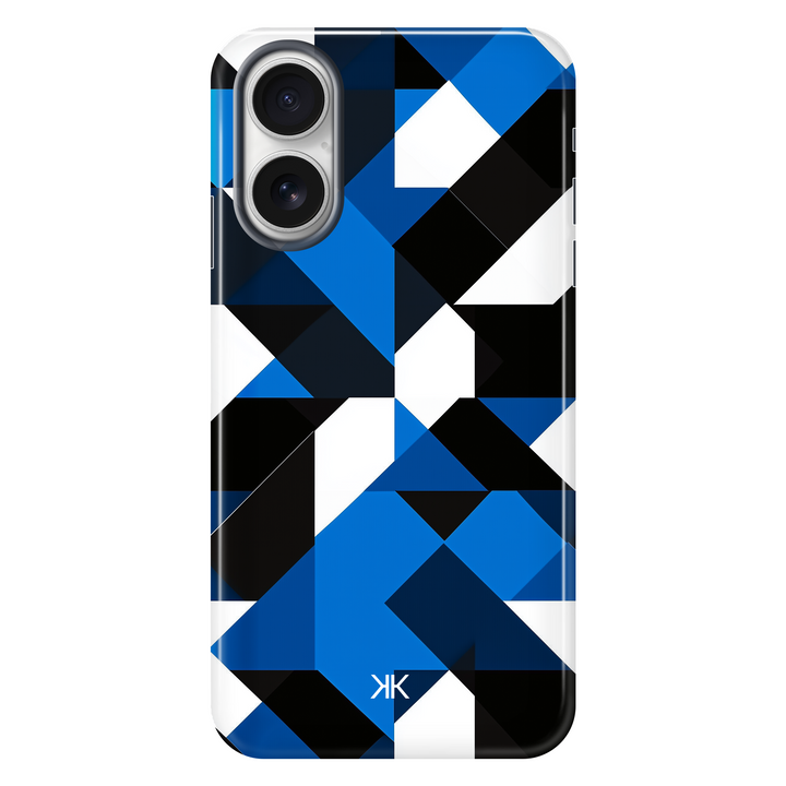 Blue Geometric Phone Case - Tough Case - iphone-16