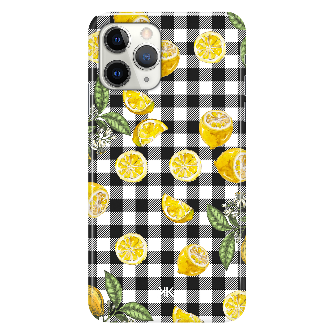 Gingham Lemons phone case for iPhone 11 Pro