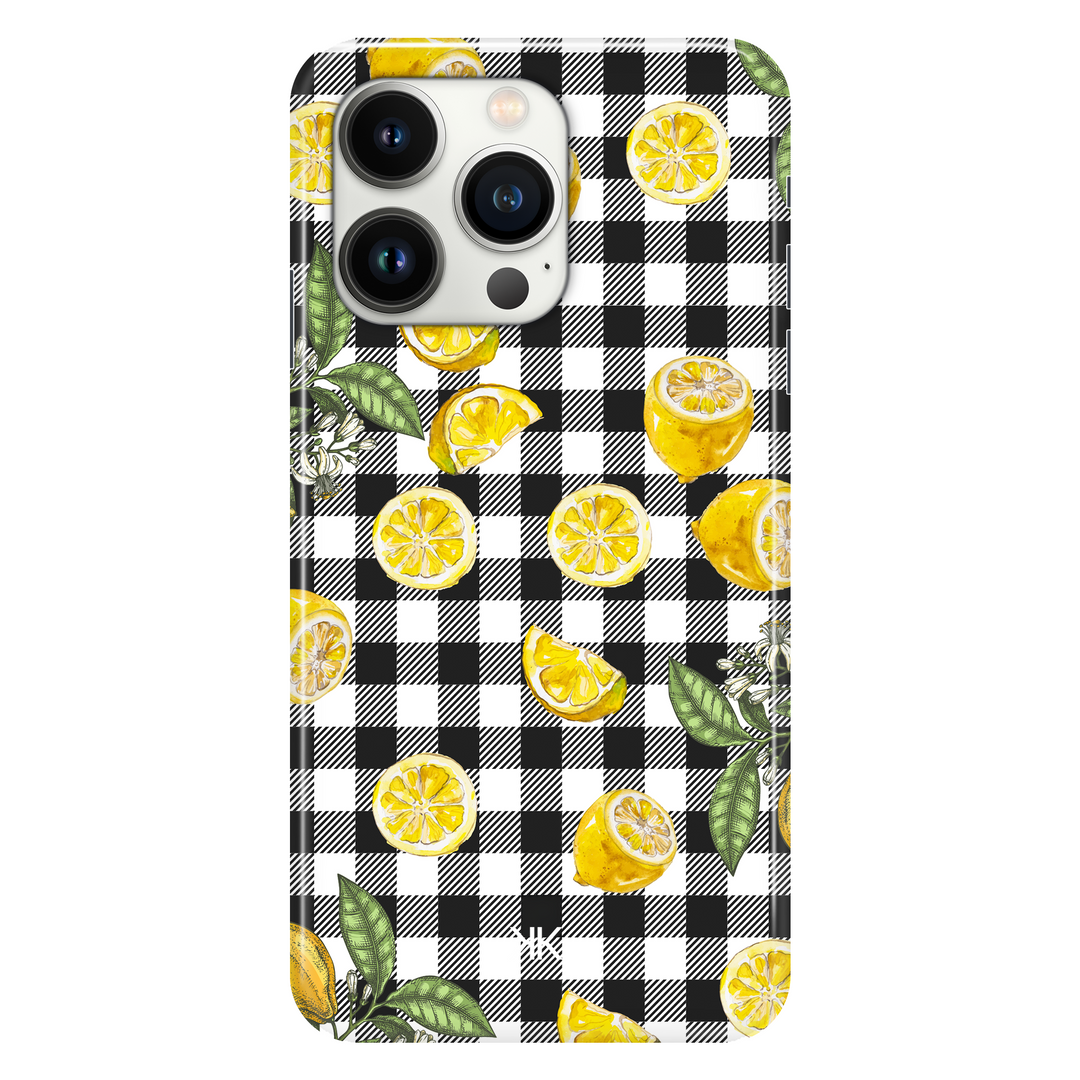 Gingham Lemons phone case for iPhone 13 Pro