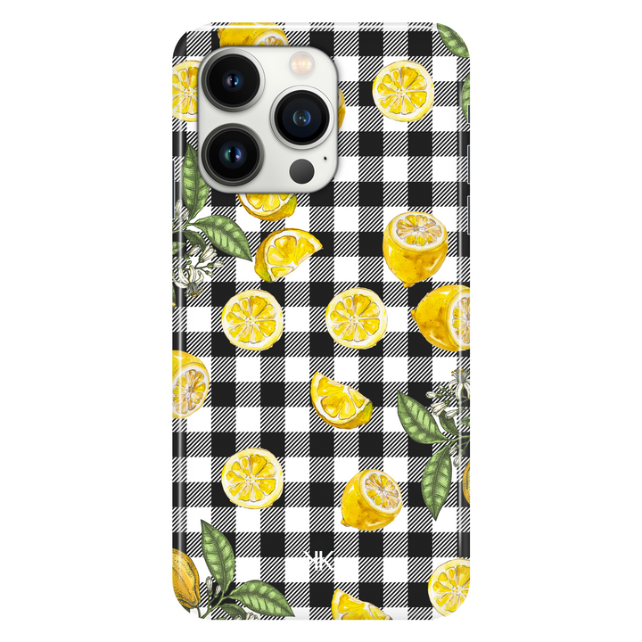 Gingham Lemons phone case for iPhone 13 Pro