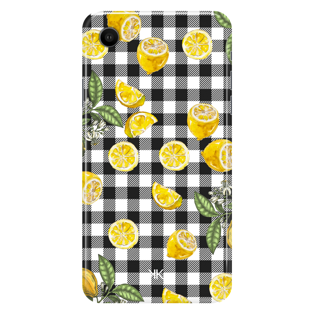 Gingham Lemons phone case for iPhone XR