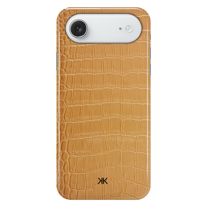 Gold Crocodile phone case for iPhone 17 Air