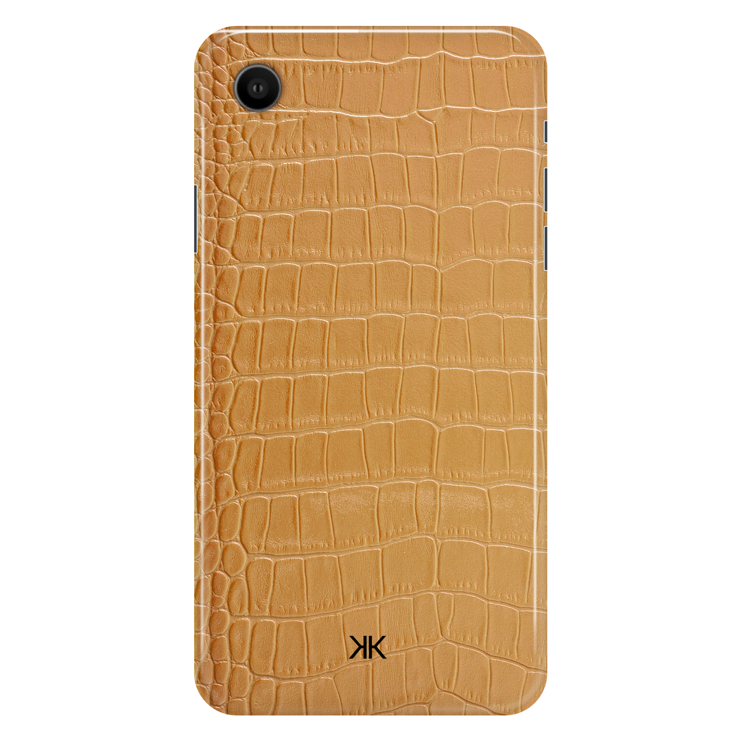 Gold Crocodile phone case for iPhone XR