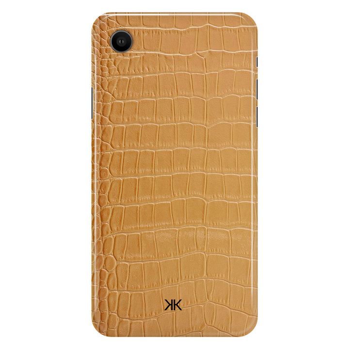 Gold Crocodile phone case for iPhone XR