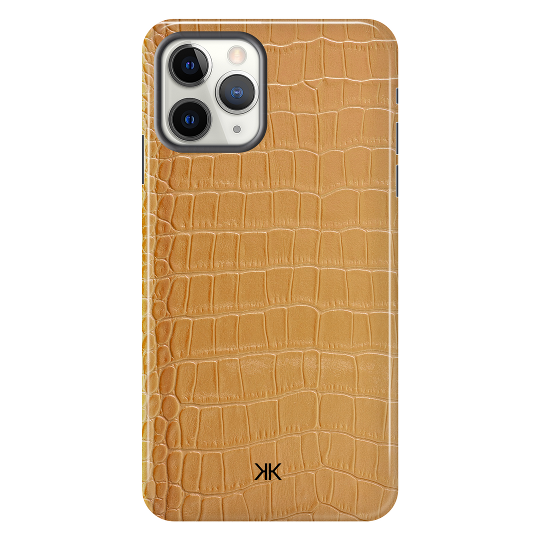 Gold Crocodile Phone Case - Tough Case - iphone-11-pro