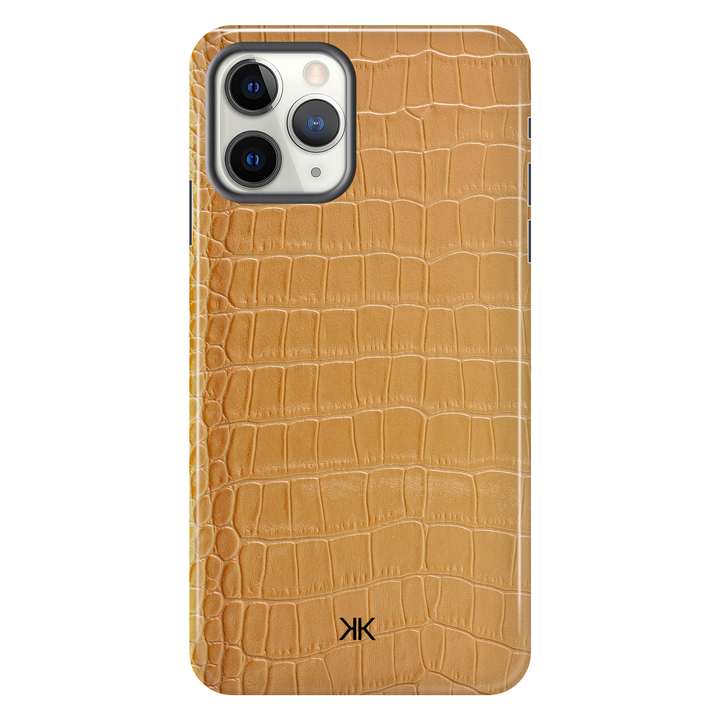 Gold Crocodile Phone Case - Tough Case - iphone-11-pro