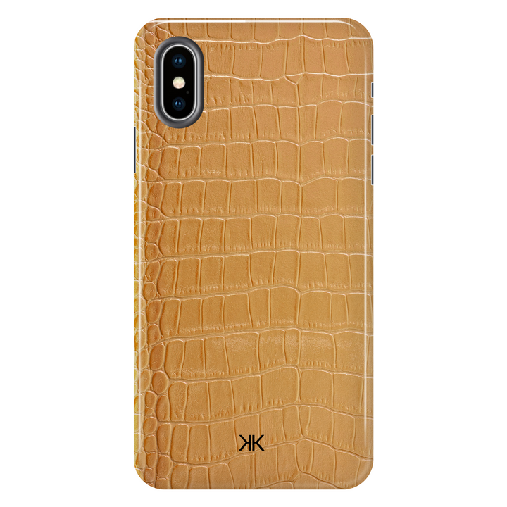 Gold Crocodile Phone Case - Tough Case - iphone-x