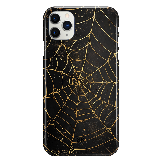 Golden Spiderweb Phone Case