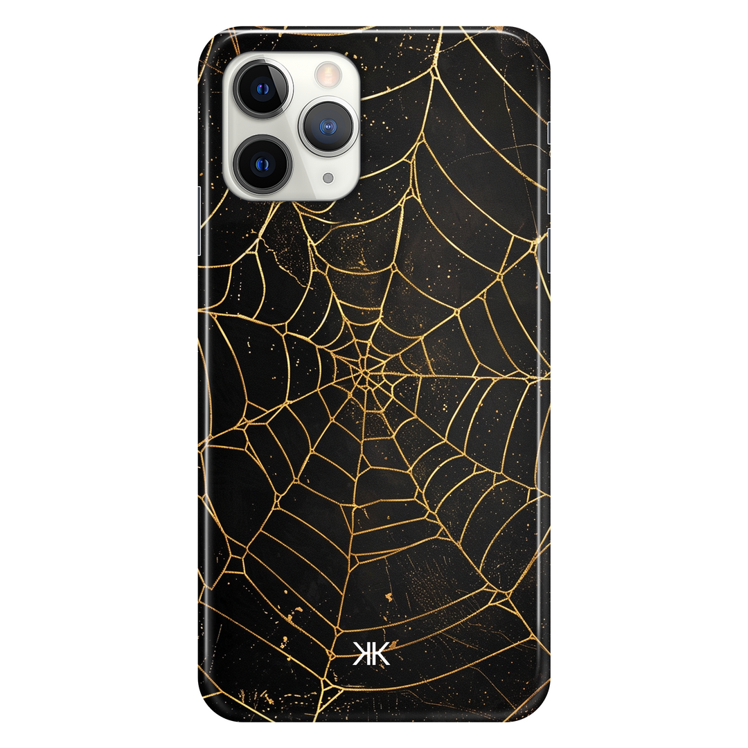 Golden Spiderweb phone case for iPhone 11 Pro