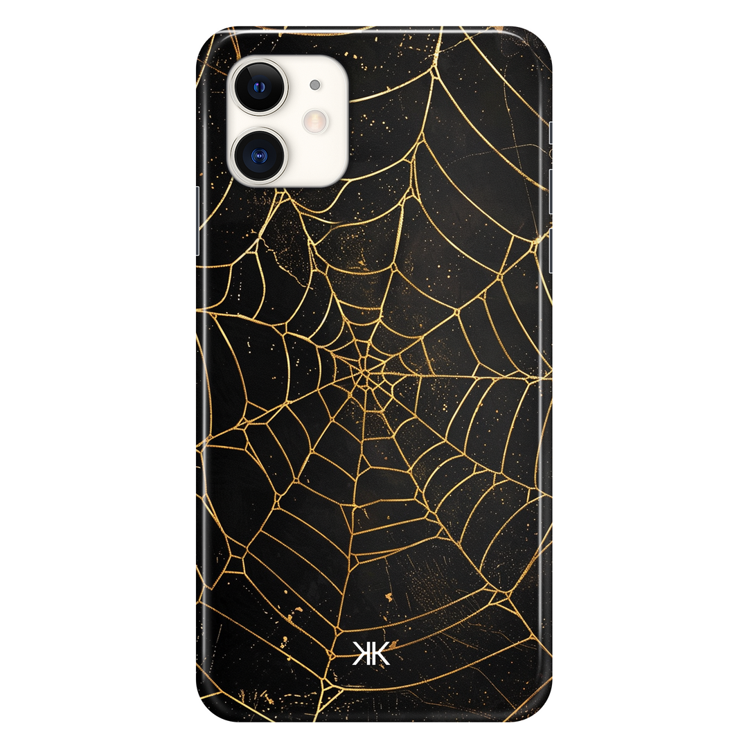 Golden Spiderweb phone case for iPhone 11