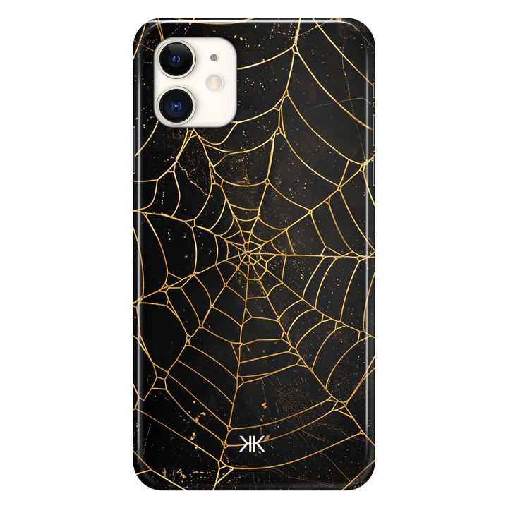 Golden Spiderweb phone case for iPhone 11