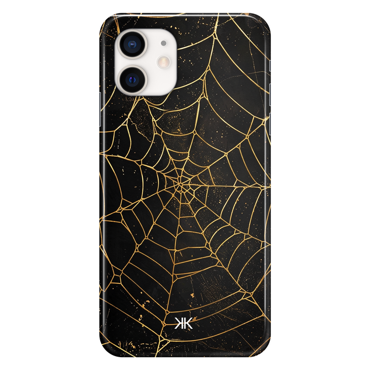 Golden Spiderweb phone case for iPhone 12
