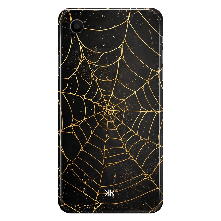 Golden Spiderweb phone case for iPhone XR