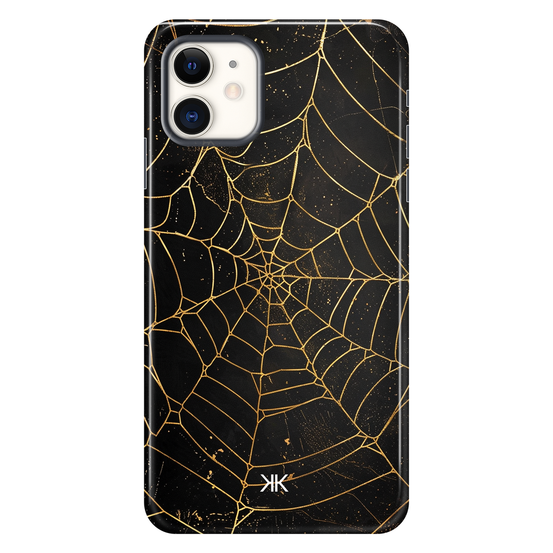 Golden Spiderweb Phone Case - Tough Case - iphone-11