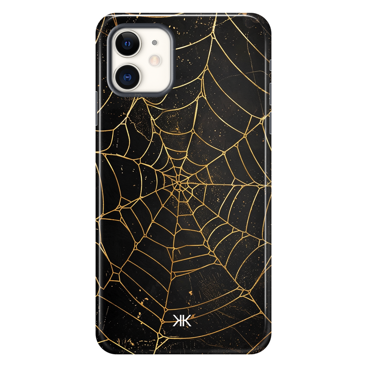 Golden Spiderweb Phone Case - Tough Case - iphone-11