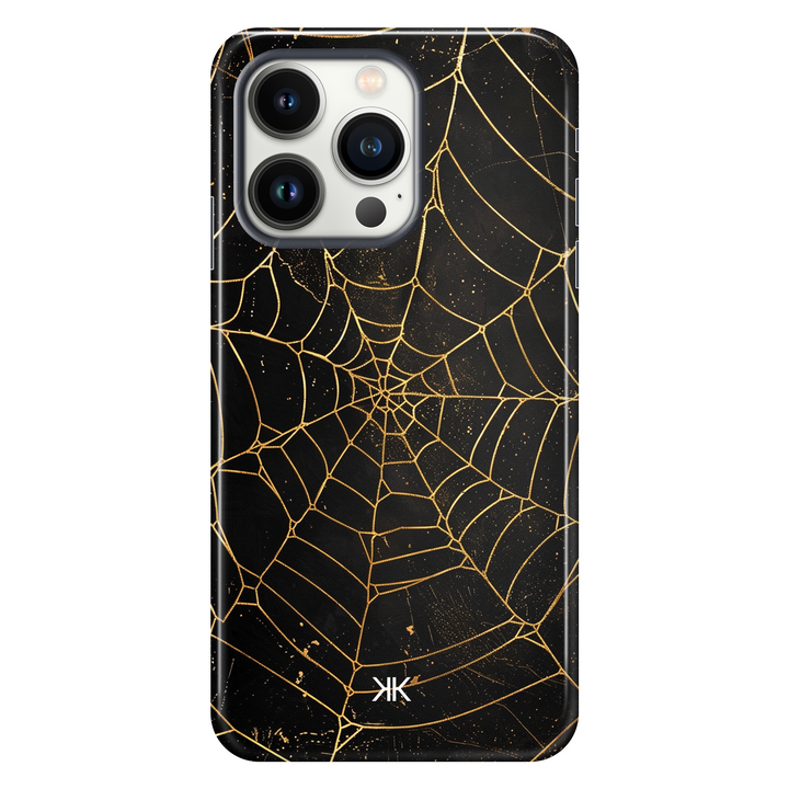 Golden Spiderweb Phone Case - Tough Case - iphone-13-pro