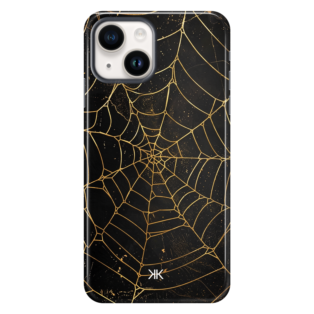 Golden Spiderweb Phone Case - Tough Case - iphone-14