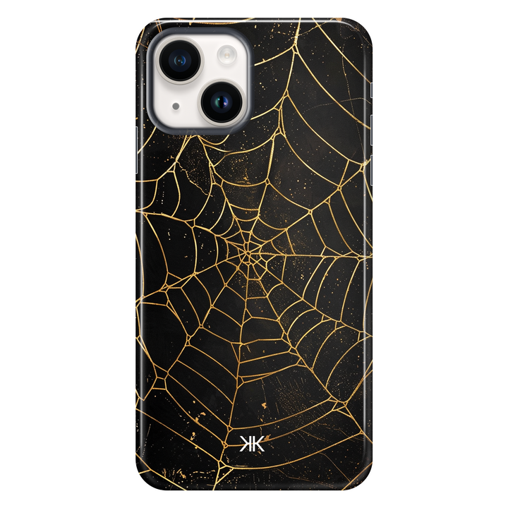 Golden Spiderweb Phone Case - Tough Case - iphone-14