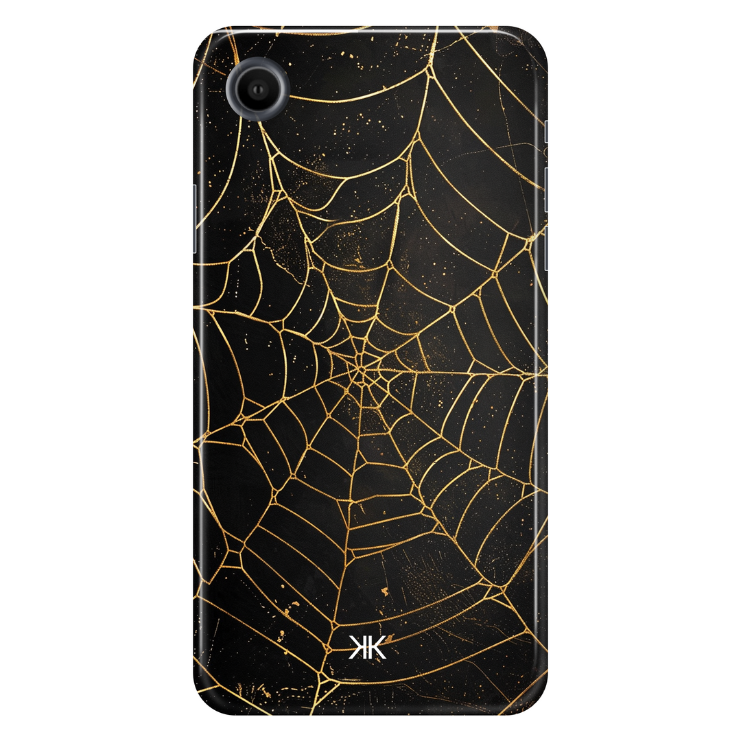 Golden Spiderweb Phone Case - Tough Case - iphone-xr