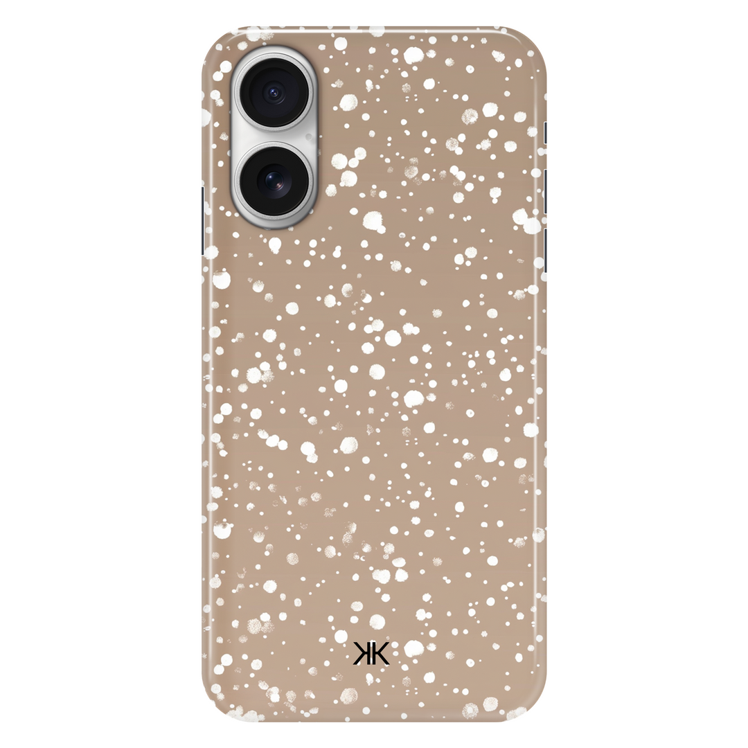 Gold Snow phone case for iPhone 16
