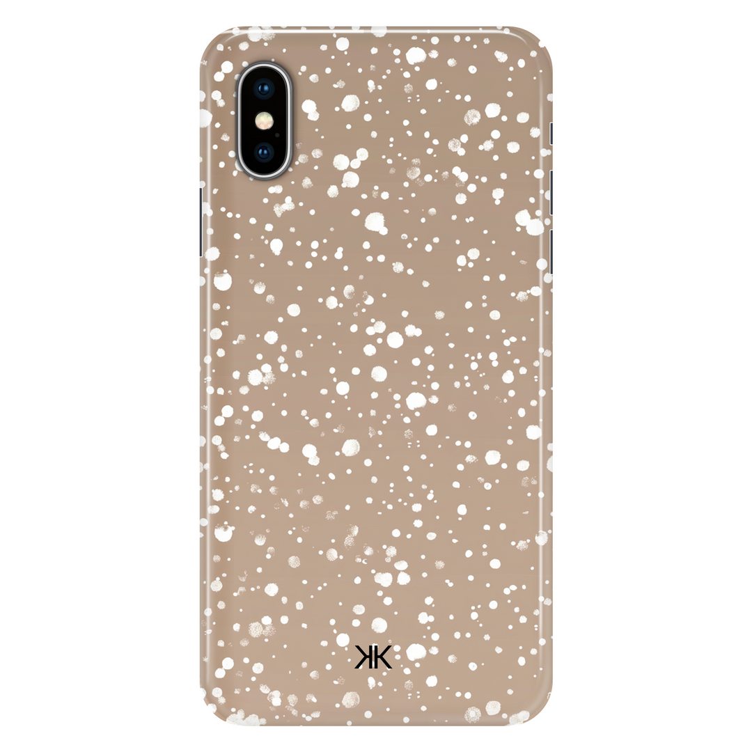 Gold Snow phone case for iPhone X