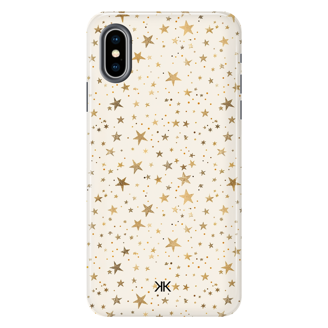 Gold Stars tough phone case for iPhone X