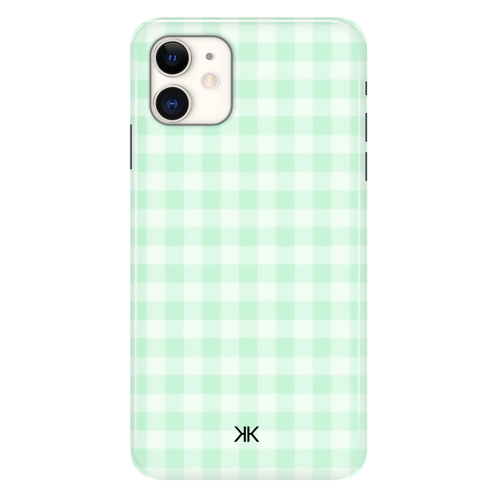Gingham Green phone case for iPhone 11
