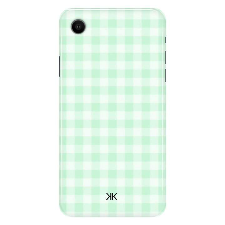 Gingham Green phone case for iPhone XR