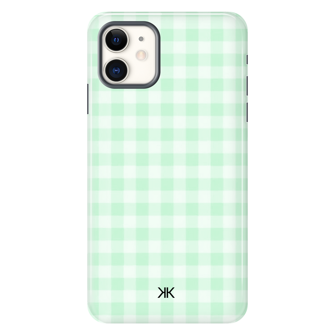 Gingham Green Phone Case - Tough Case - iphone-11