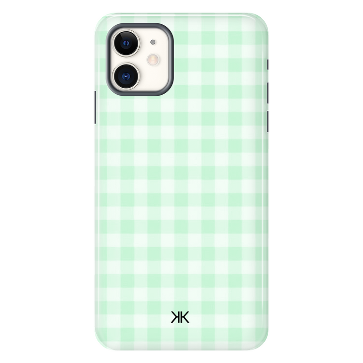 Gingham Green Phone Case - Tough Case - iphone-11