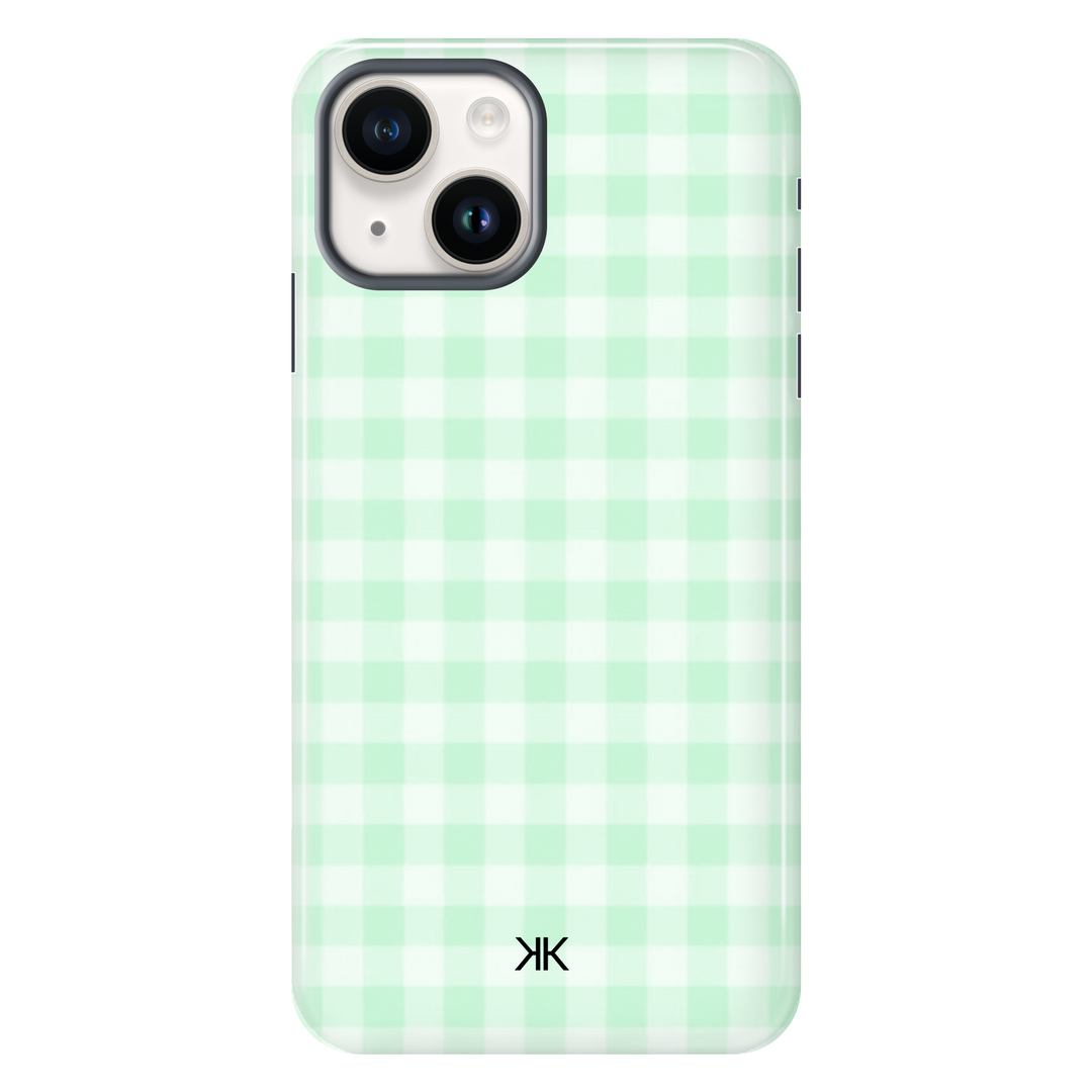 Gingham Green Phone Case - Tough Case - iphone-14