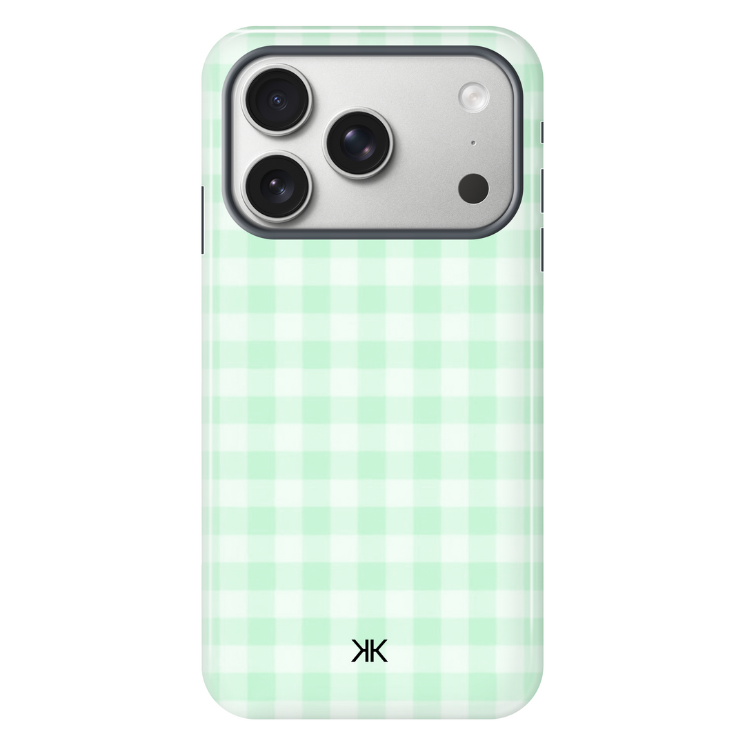 Gingham Green Phone Case - Tough Case - iphone-17-pro