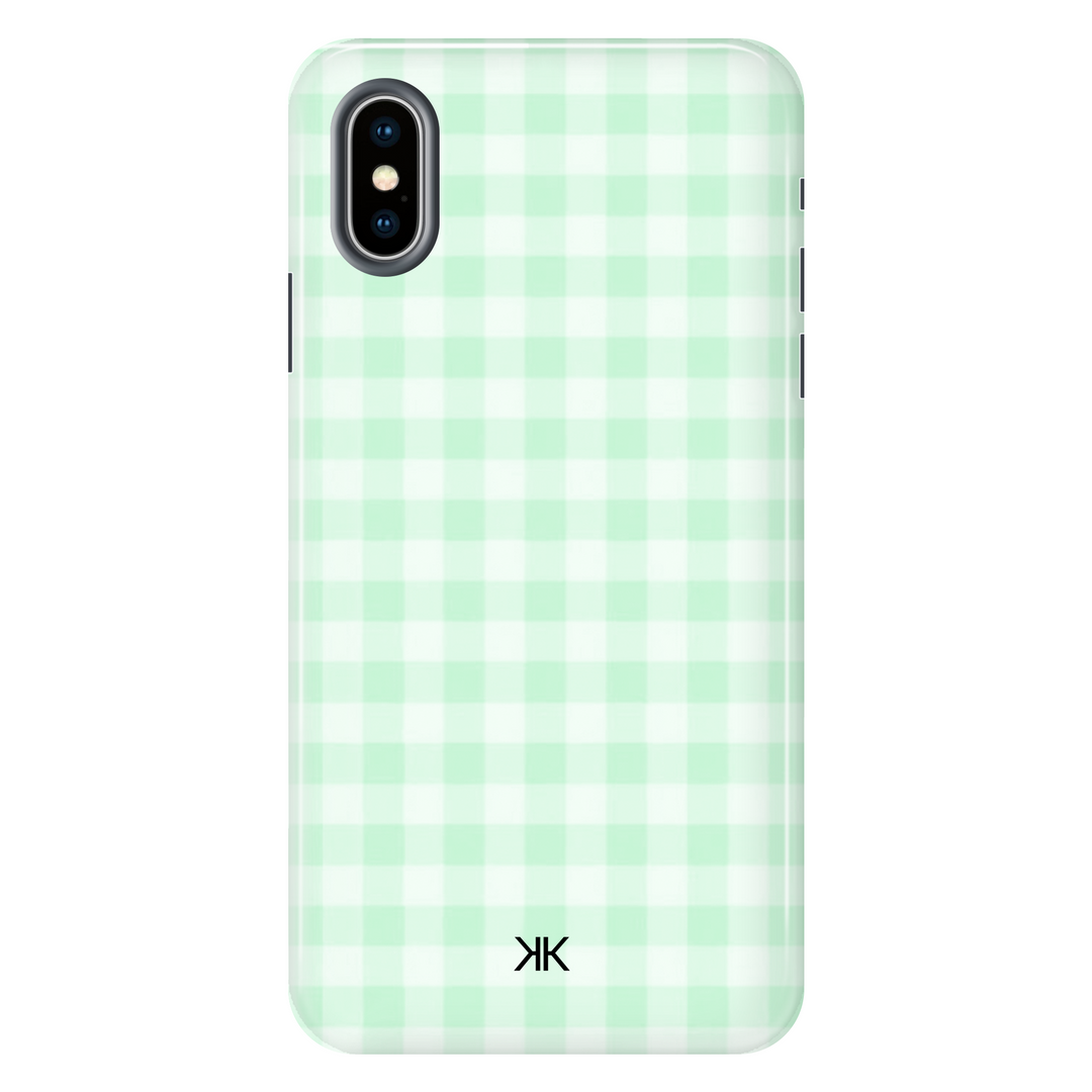 Gingham Green Phone Case - Tough Case - iphone-x