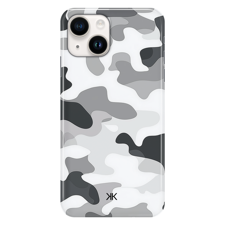 Grey Camo phone case for iPhone 14