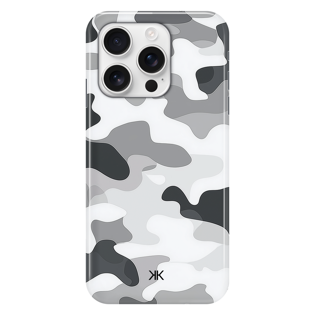 Grey Camo phone case for iPhone 16 Pro