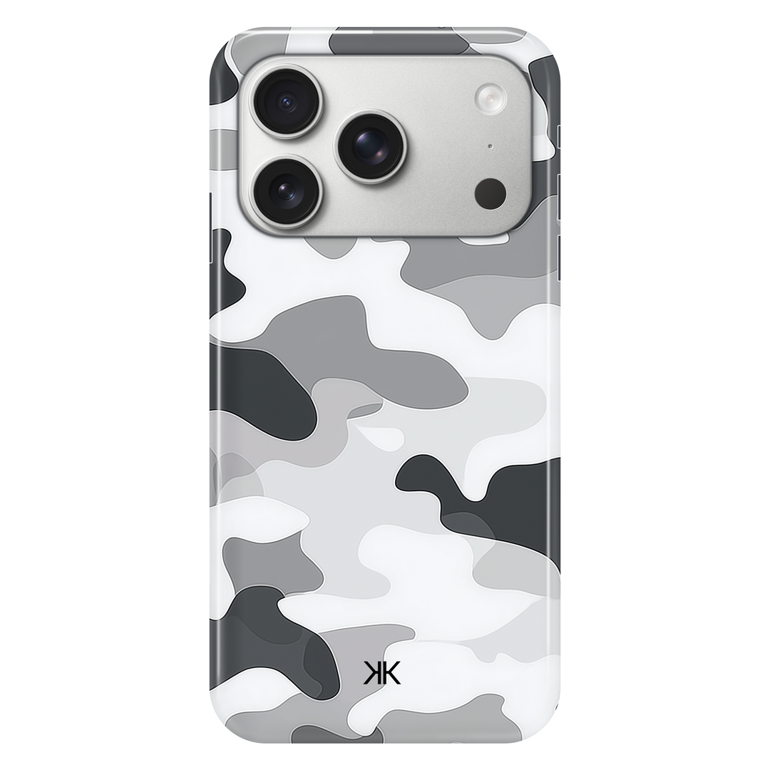 Grey Camo phone case for iPhone 17 Pro