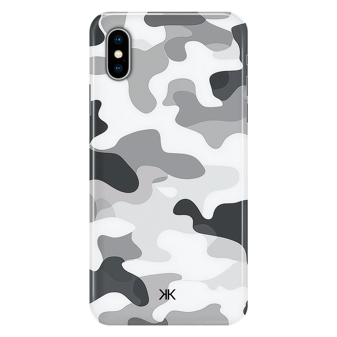 Grey Camo phone case for iPhone X