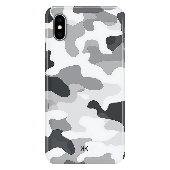 Grey Camo phone case for iPhone X