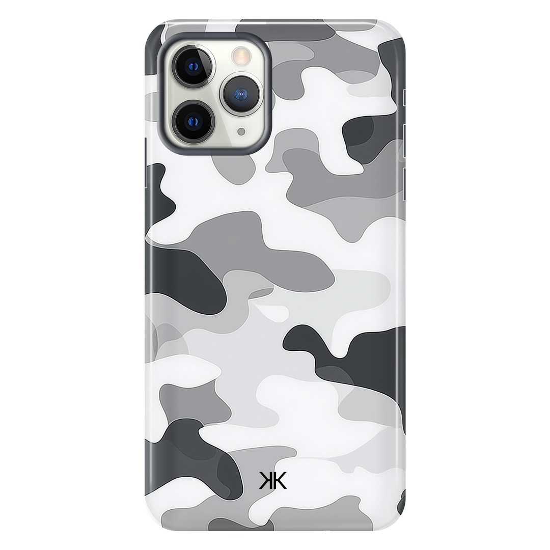Grey Camo Phone Case - Tough Case - iphone-11-pro