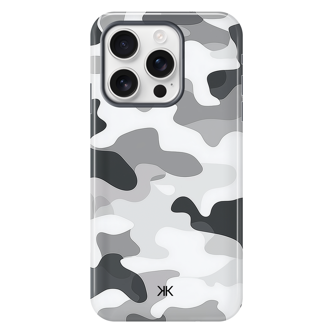 Grey Camo Phone Case - Tough Case - iphone-16-pro