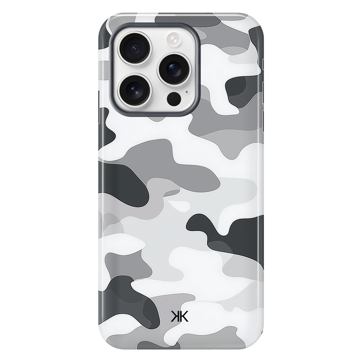 Grey Camo Phone Case - Tough Case - iphone-16-pro